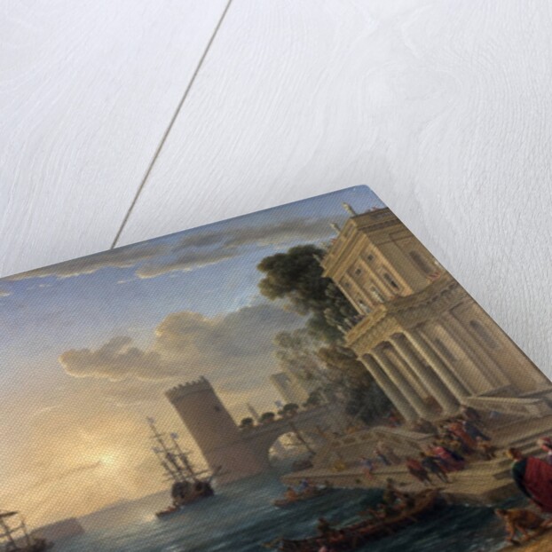 Seaport with the Embarkation of the Queen of Sheba by Claude Lorrain