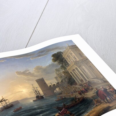 Seaport with the Embarkation of the Queen of Sheba by Claude Lorrain