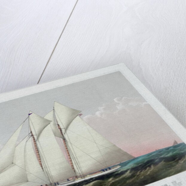 The Schooner Yacht Magic of the New York Yacht Club by Currier & Ives