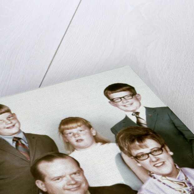 Family portrait of young family, ca. 1971. by Anonymous