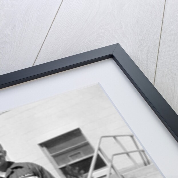 US army soldier poses for a photo on base, ca. 1954. by Anonymous