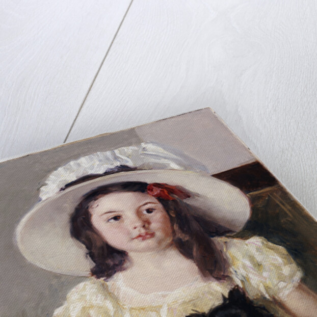 Francoise Holding a Little Black Dog by Mary Cassatt