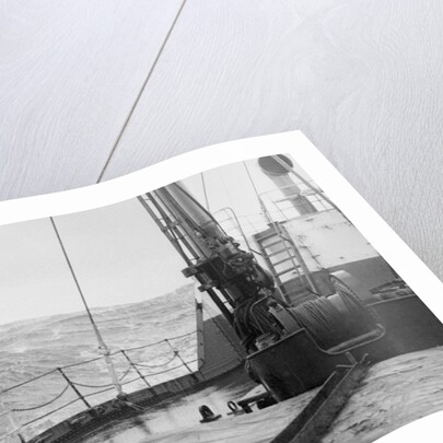 S.S. American Trader Riding High Waves on Open Sea by Anonymous