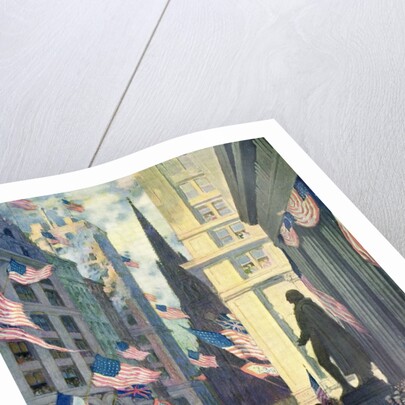 Douglas Fairbanks Speaking at Wall Street for the Liberty Loan of 1918 by Anonymous