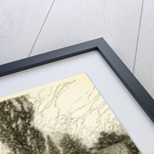 Etching of Longfellow's Wayside Inn in 1845 by Anonymous