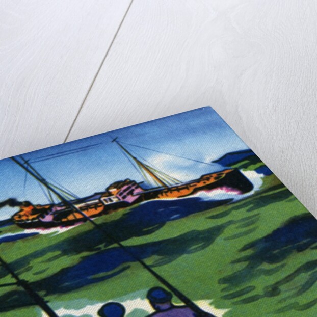 Oil Series: Oil Tanker at Sea by Anonymous