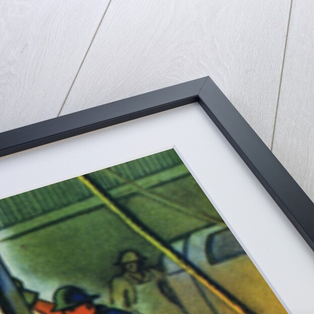 Oil Series: Oil Workers at a Well Head by Anonymous