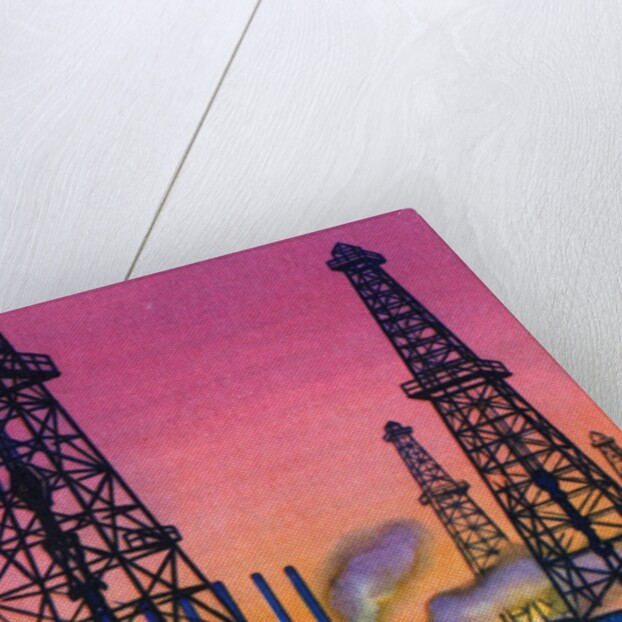 Oil Series: Oil Wells in an Oil Field by Anonymous
