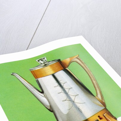 Vintage 1950s Chrome Coffee Percolator by Anonymous