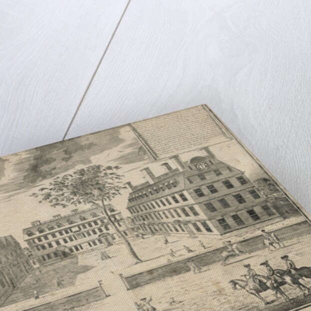 View of Harvard University before the American Revolution by Anonymous