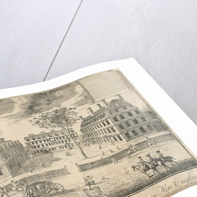 View of Harvard University before the American Revolution by Anonymous