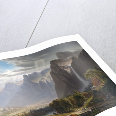 Yosemite Valley with Bridal Falls and Half-Dome in the Distance by Anonymous