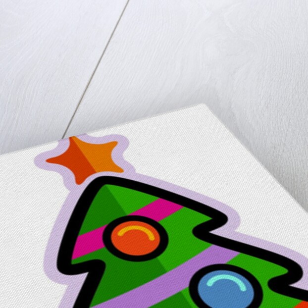 Illustration of a christmas tree with a star on top by Anonymous