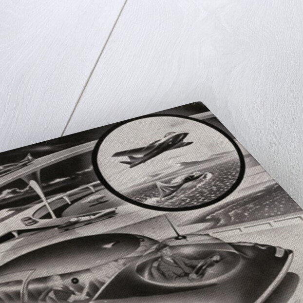 Futuristic Car that is a Car, Plane and Boat. by Anonymous