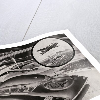 Futuristic Car that is a Car, Plane and Boat. by Anonymous