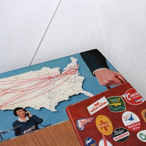 Frequent Business Traveller Checking-In at the Airport. by Anonymous