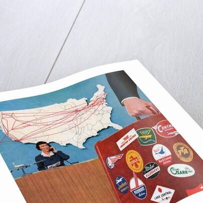Frequent Business Traveller Checking-In at the Airport. by Anonymous