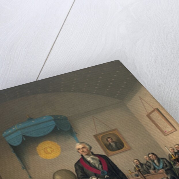 George Washington at meeting of Masonic Lodge by Anonymous