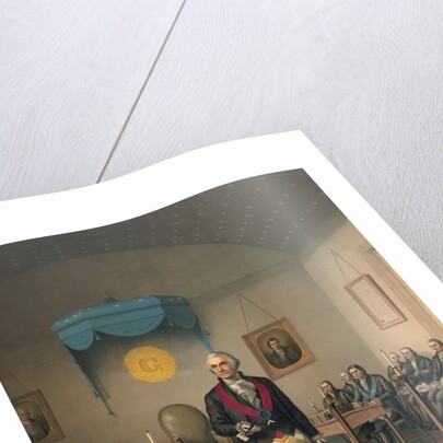 George Washington at meeting of Masonic Lodge by Anonymous