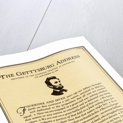 Lincoln's Gettysburg Address. by Anonymous