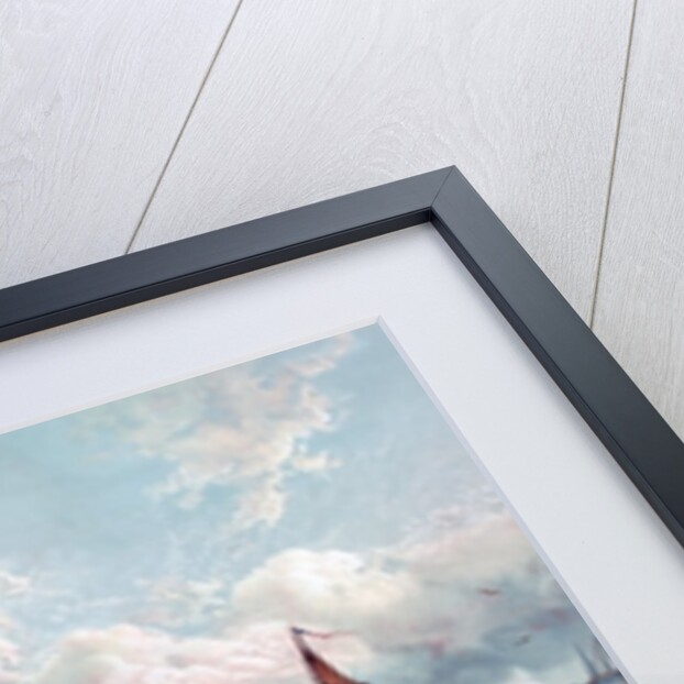 New York Harbor and the Brooklyn Bridge by Andrew W. Melrose