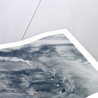 Volcano and cloud vortices in the South Sandwich Islands by Anonymous