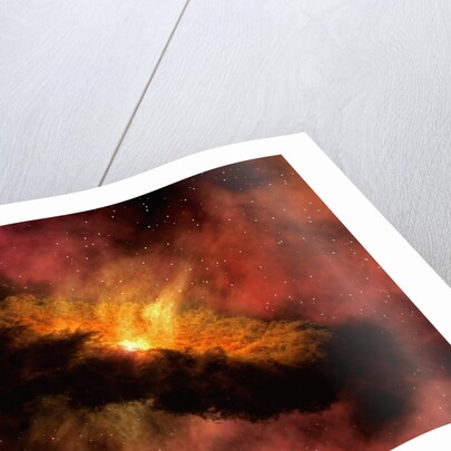 Artist's Conception of Planet-Forming Disk Around a Baby Star by Anonymous