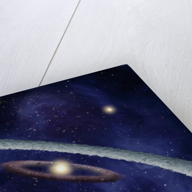 Artist's Conception of the Birth of an Earth-like Planet by Anonymous
