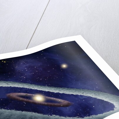 Artist's Conception of the Birth of an Earth-like Planet by Anonymous