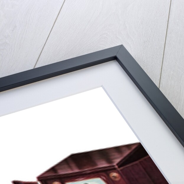 1950s American Nuclear Family Watching a Western of Television. by Anonymous