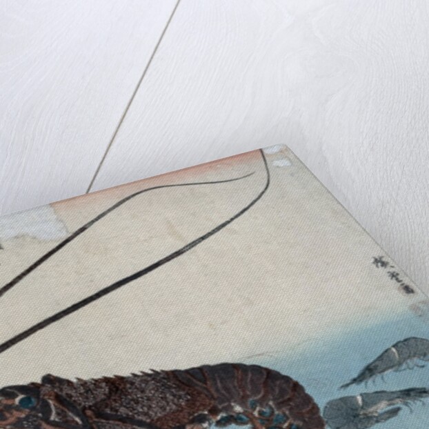 Shrimp and lobster by Ando Hiroshige