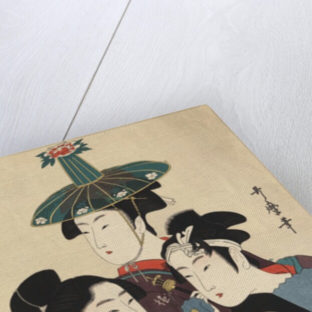 Three young men or women by Kitagawa Utamaro
