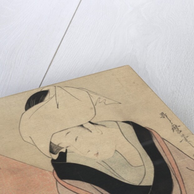 Hanging laundry to dry by Kitagawa Utamaro