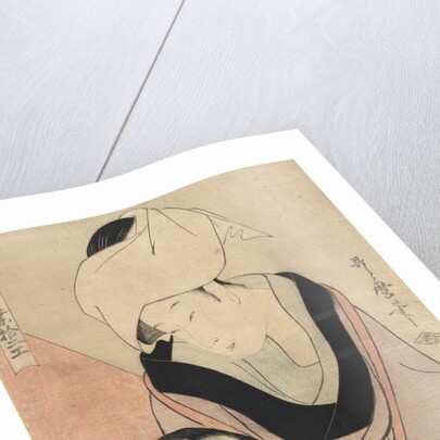 Hanging laundry to dry by Kitagawa Utamaro