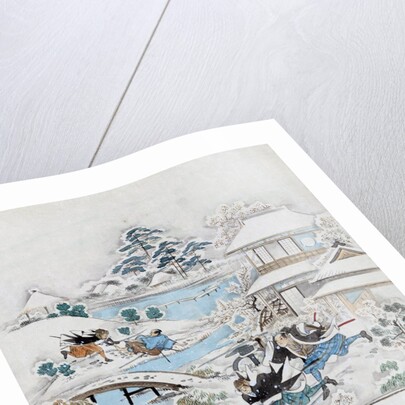 JÅ«ichidanme - act eleven of the ChÅ«shingura - searching the grounds by Anonymous