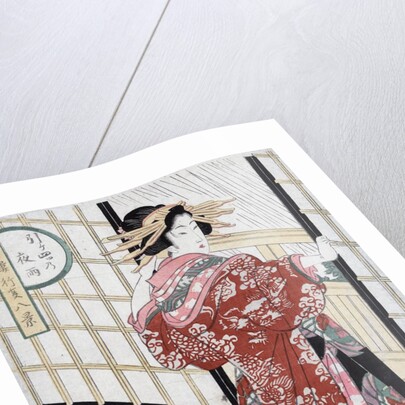 Night rain at 10 pm (hikeyotsu) by Kikukawa Eizan