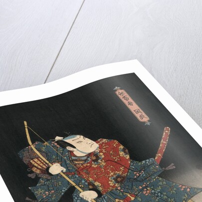 An actor in the role of Saitogo Kunitake by Utagawa Kunisada