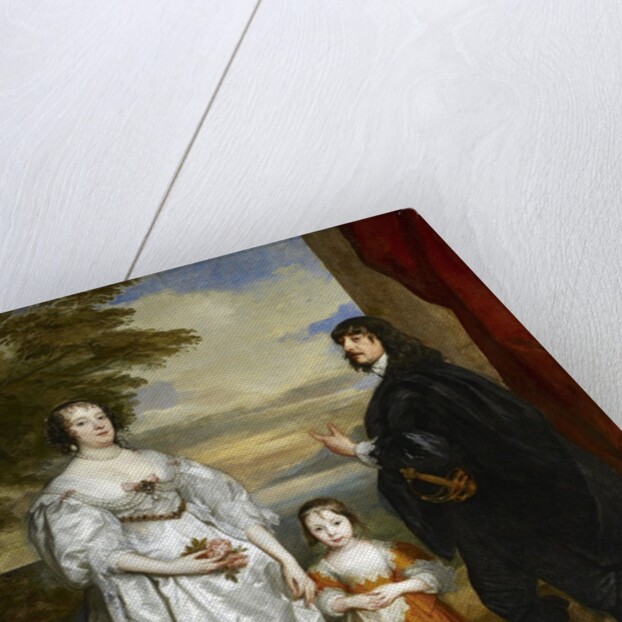 James, Seventh Earl of Derby, His Lady and Child by Anthony van Dyck