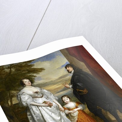 James, Seventh Earl of Derby, His Lady and Child by Anthony van Dyck