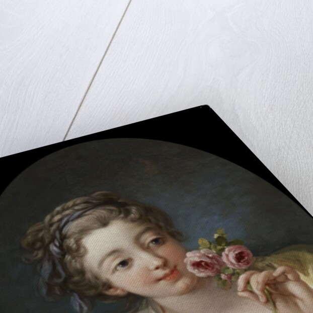 Girl with Roses by Workshop of François Boucher