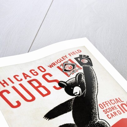 1939 Chicago Cubs baseball scorecard by Corbis