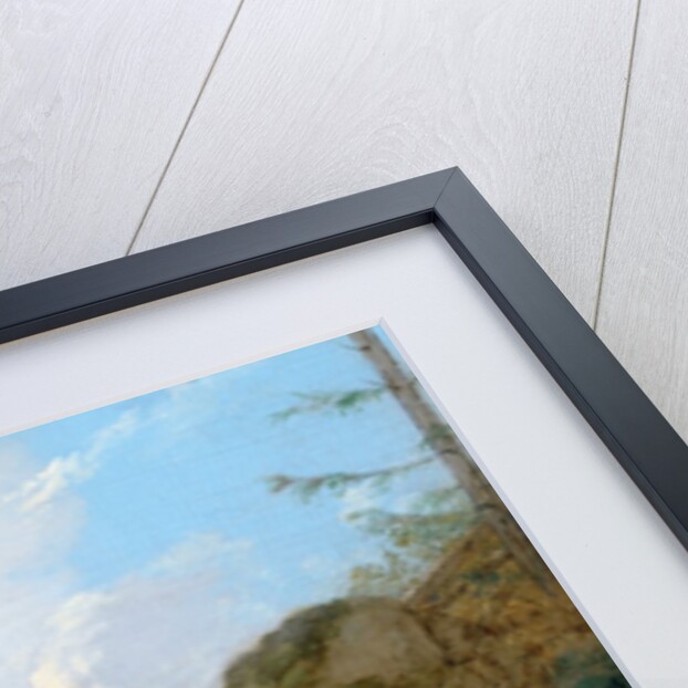 Austrian Hikers Resting and Gathering Spring Water in the Purgstall Mountains by Rudolf Swoboda the Younger