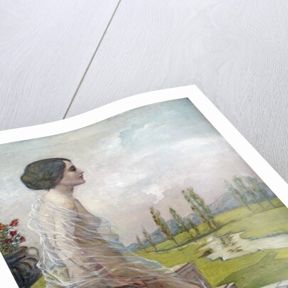 Female Nude in a Landscape by M. Kraft de la Saulx