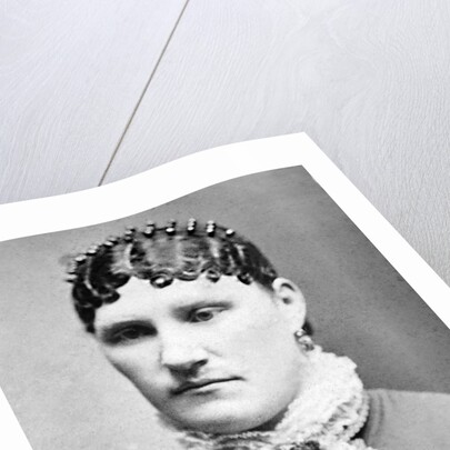 Mature woman portrait, ca. 1895. by Anonymous