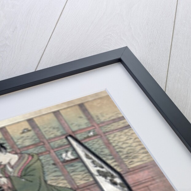 A brothel in Shinagawa: first page of a Shunga set. by Anonymous