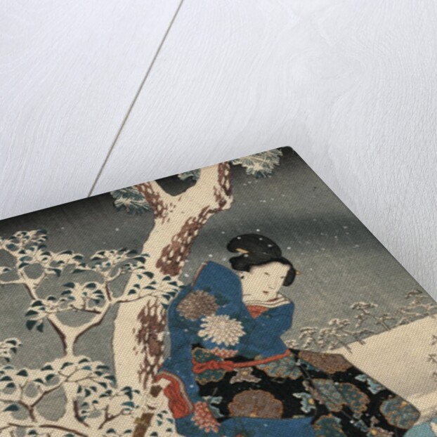 A modern version of the Tale of Genji in snow scenes by Anonymous
