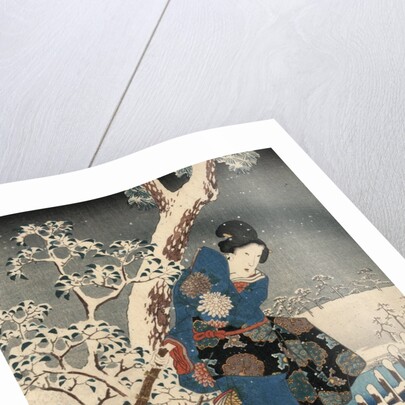 A modern version of the Tale of Genji in snow scenes by Anonymous