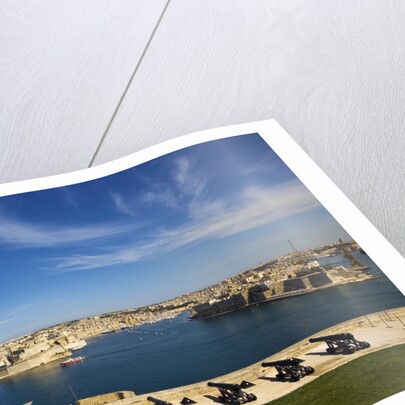 View of Vittoriosa and Senglea from Upper Barrakka Gardens by Anonymous