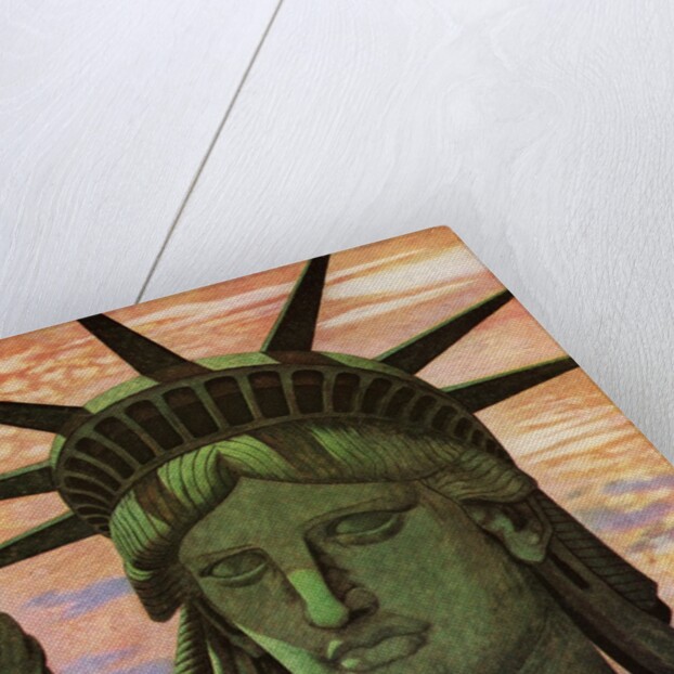 Close-Up Aerial View of the Statue of Liberty. by Anonymous