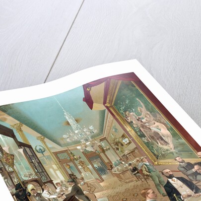 Interior view of the Hoffman House bar by Anonymous